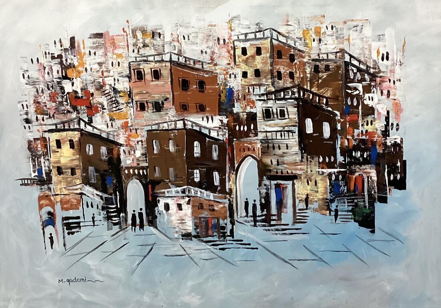 Shining Houses in Blue