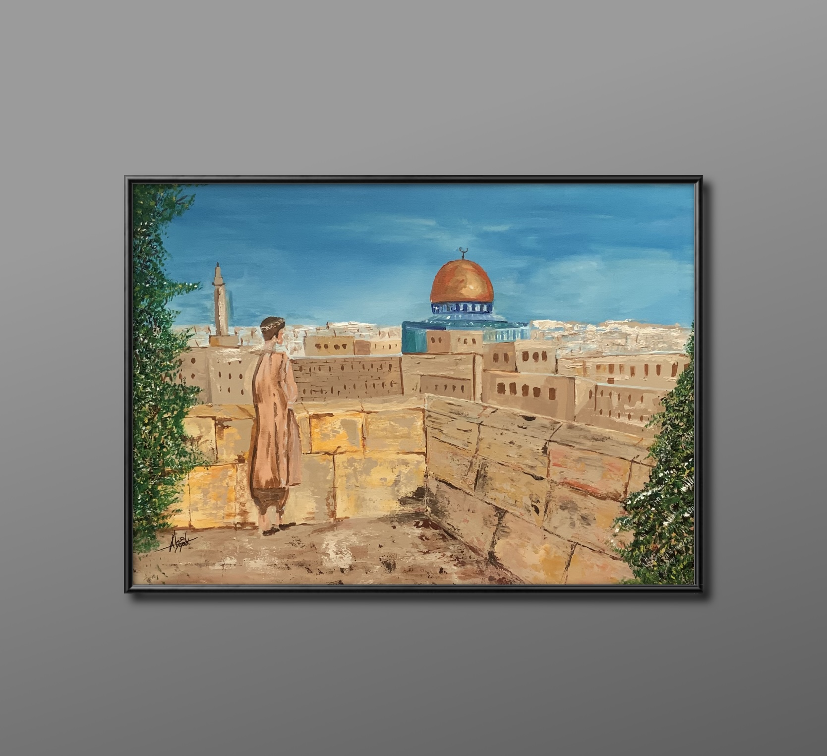 A Moment of Contemplation in Jerusalem”