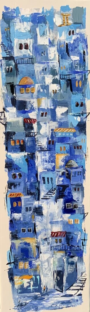 The blue of past and present