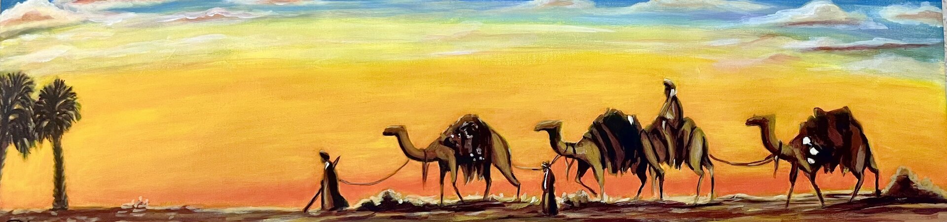 Caravan at Sunset