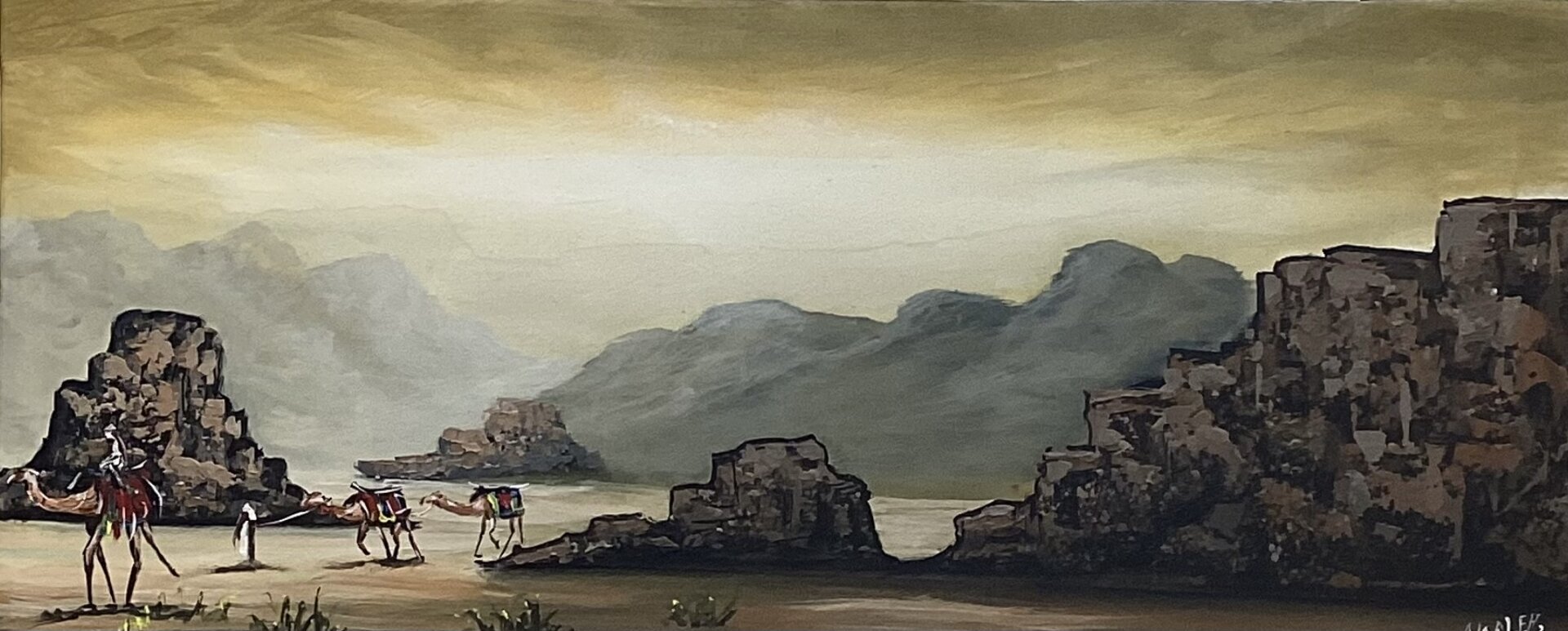 The Caravan in the Heart of the Desert