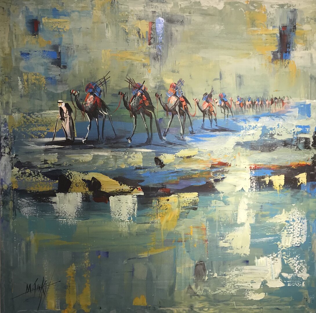 Caravan beside the lake
