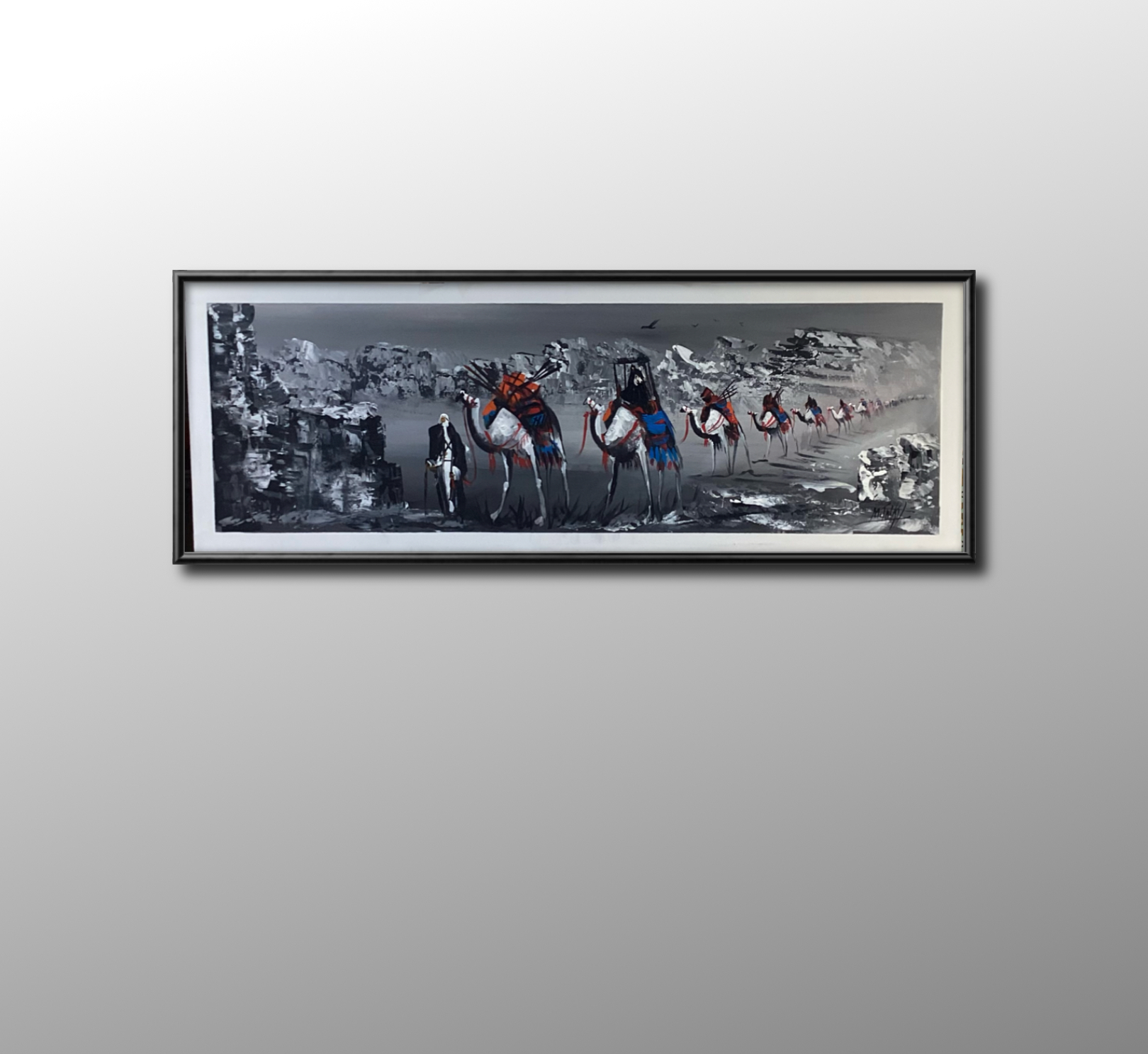 قافلة في ظلال الصحراء