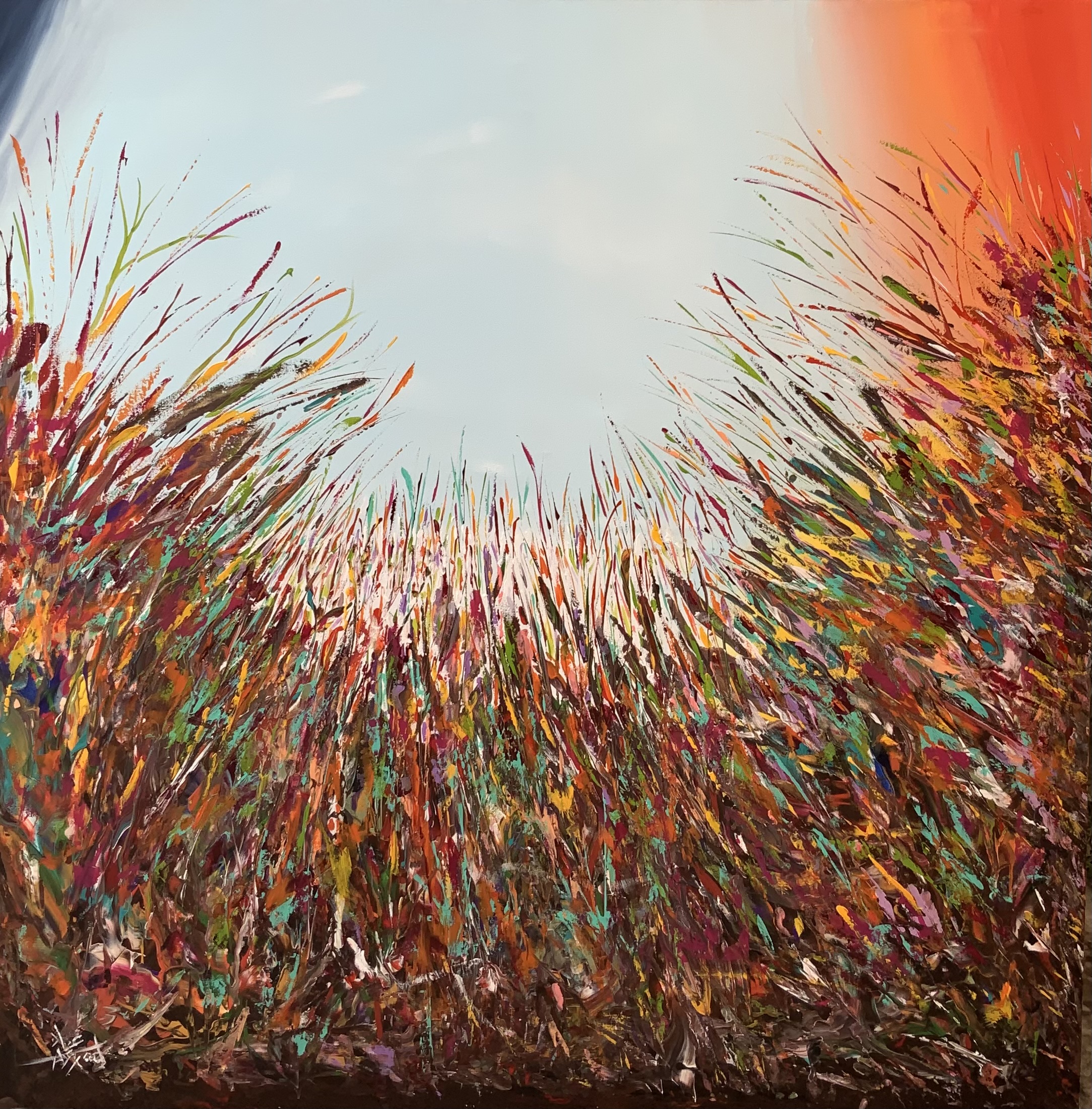 Happiness the dance of wild grass